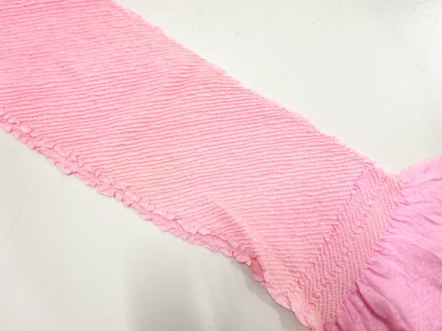 正絹　絞り　帯揚げ